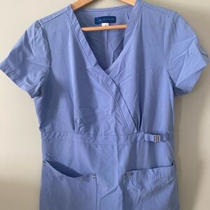 Koi Light Blue Women's Top